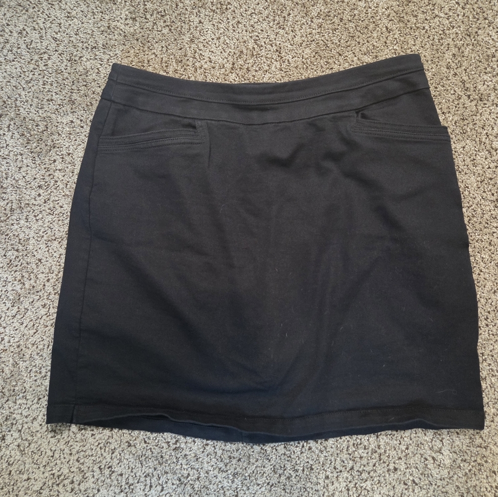 Kim Rogers Black Pencil Skort